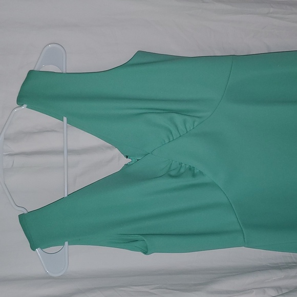 Vintage 70s Miss Rubette Mint Green Formal Prom Maxi Dress - Picture 7 of 12